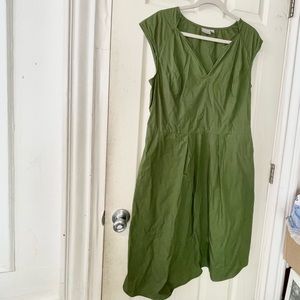 Eshakti green midi womens dress XL summer light euc